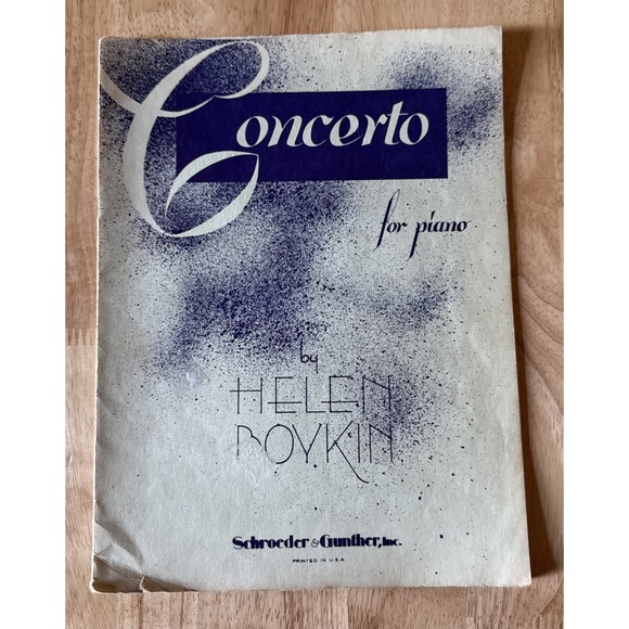 Concerto‎ No. 156 Sheet Music For Piano, Helen Boykin, 1943, 2F - Picture 1 of 3